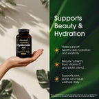 NatureBell plant based sodium hyaluronate bottle side profile