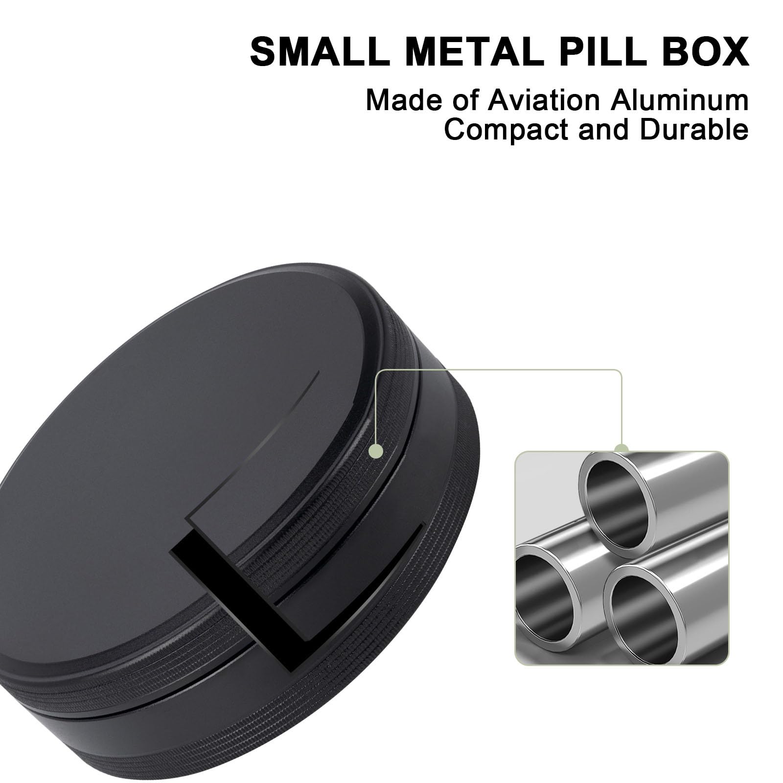 Waterproof travel pill organizer open to display four medicine compartments