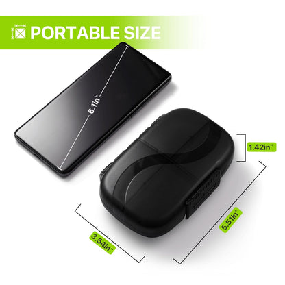 Sukuos arthritis friendly weekly tablet holder being opened easily with a simple press