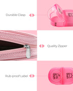 AMOOS daily pill box display emphasizing the food grade BPA free material