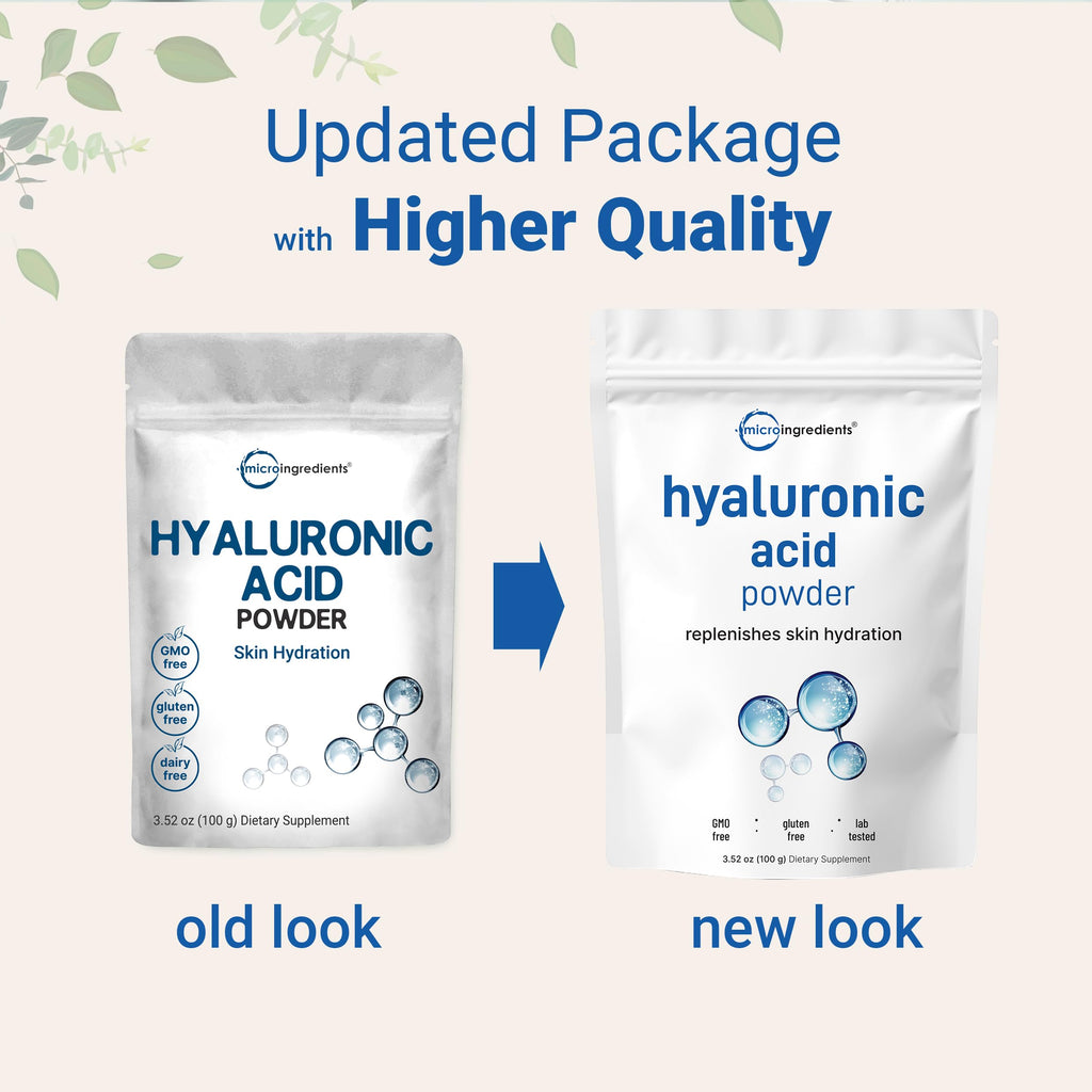 Micro Ingredients sodium hyaluronate powder scoop and texture