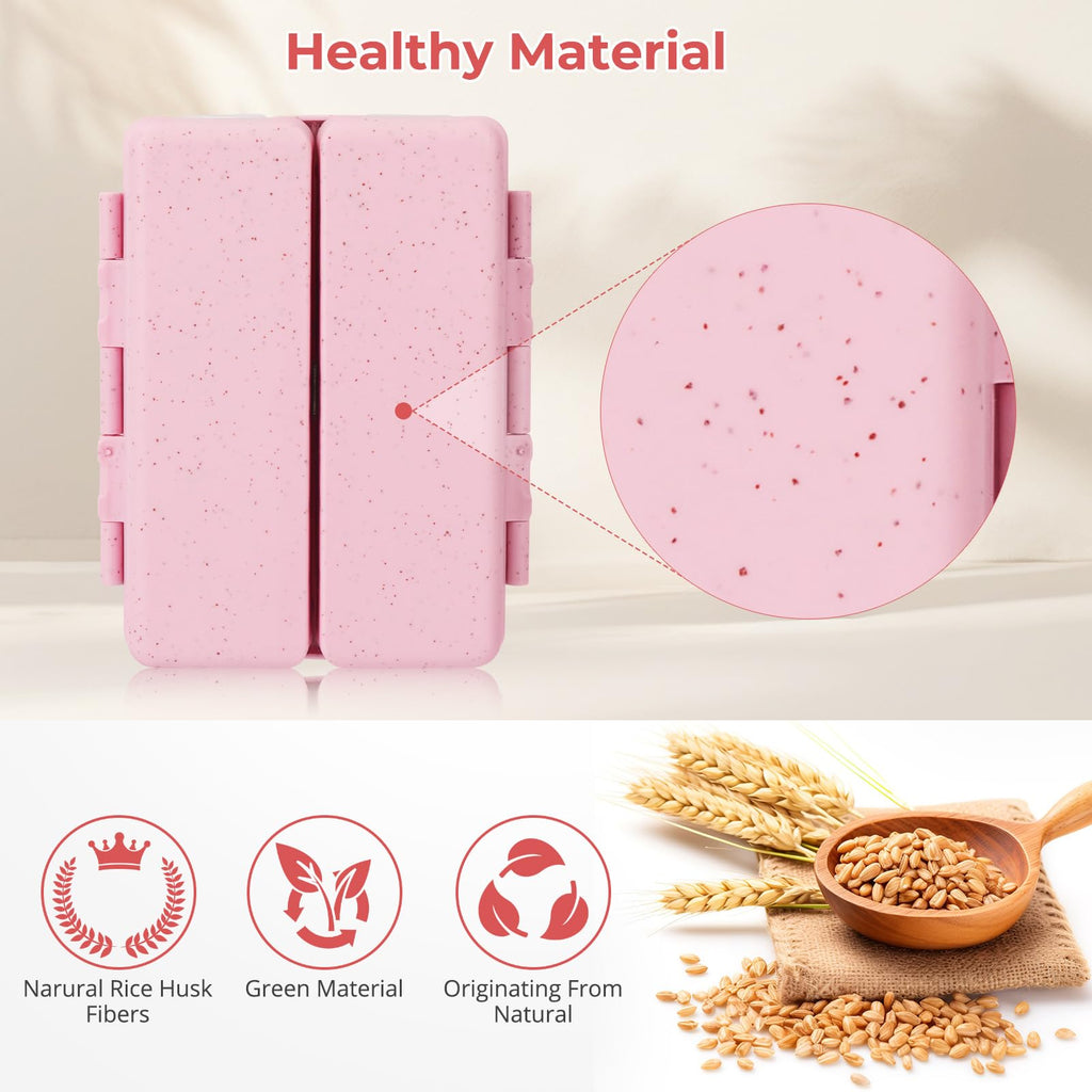 Zentiky pink capsule storage organizer alongside customizable sticker labels