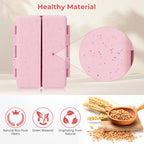 Zentiky pink capsule storage organizer alongside customizable sticker labels