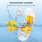 ViLoSa portable medicine cutter showing the adjustable mechanism expanding from 3mm to 25mm for large and small tablets.