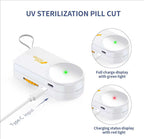 ViLoSa travel pill box with the detachable washable compartment separated for easy cleaning and maintenance.