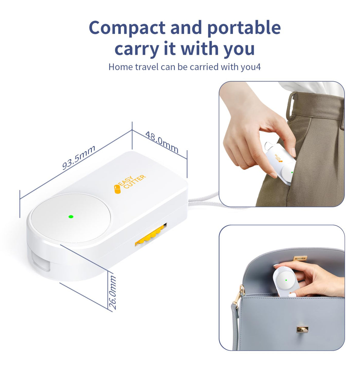 ViLoSa multi-functional elderly healthcare accessory compact design held easily in hand for portable daily dosing.