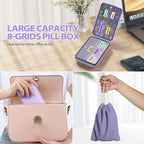 OUVBTX airtight medicine holder side view illustrating the slim lightweight profile suitable for travel and pockets