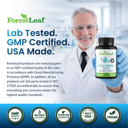 ForestLeaf Hyaluronic Acid Joint Support 120 Caps