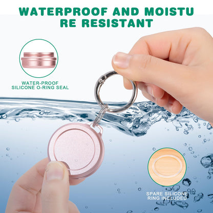 Durable weatherproof medicine keychain fob for daily travel and outdoor use