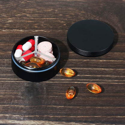 LightOnIt everyday carry vitamin container with the internal plastic divider removed for single compartment use