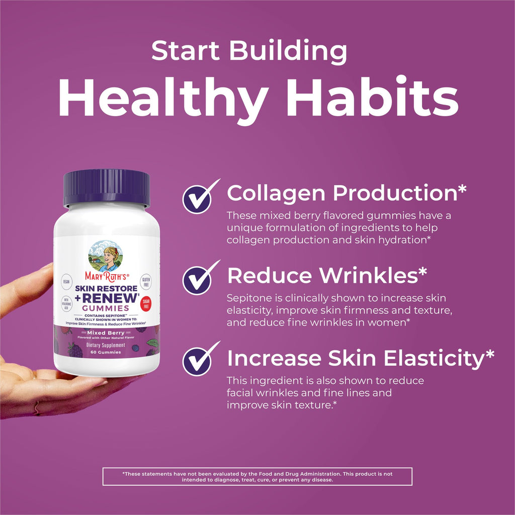 MaryRuth Organics Skin Restore And Renew Gummies lifestyle usage context