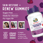 MaryRuth Organics Skin Restore And Renew Gummies complete box and bottle set