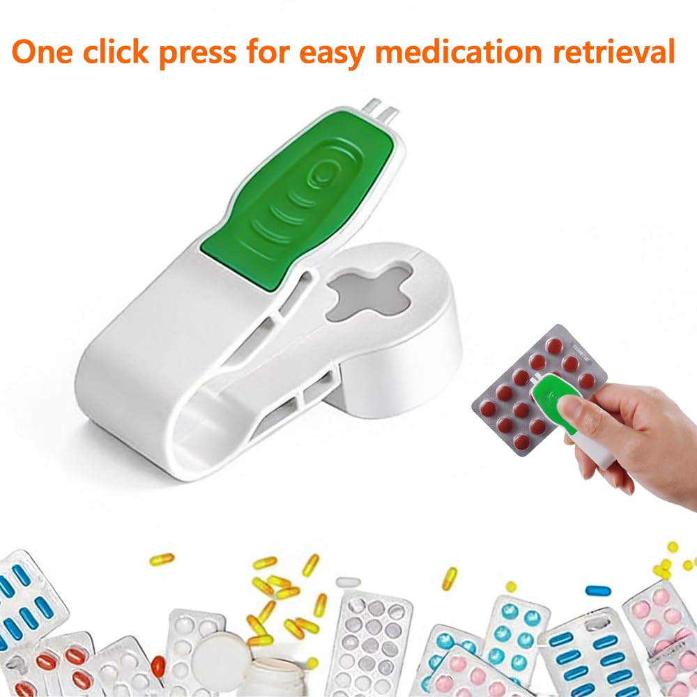 Side angle of the polystyrene tablet remover showing the size compatibility for small pills