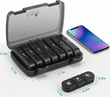 Fullicon premium seven day supplement holder three times a day layout