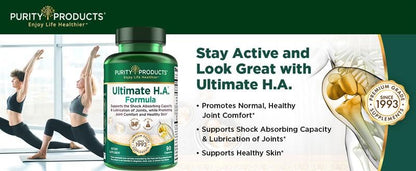 Purity Products Ultimate H.A. BioCell Collagen 90 count jar studio shot