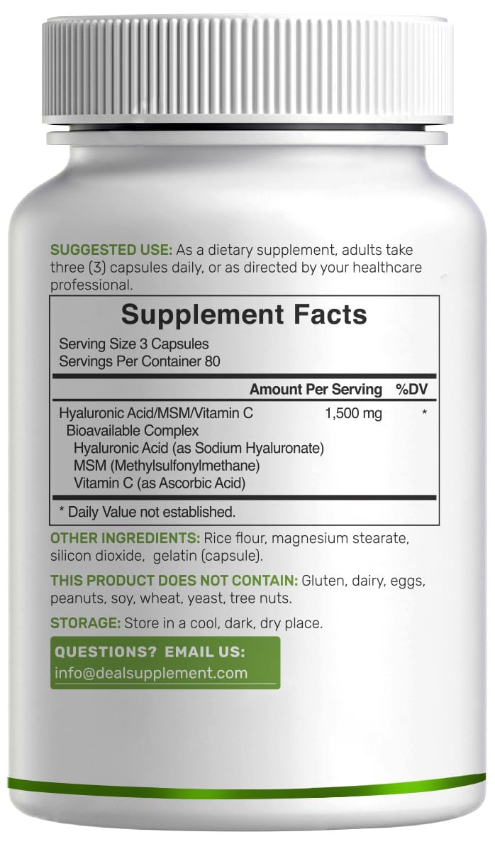 Deal Supplement Hyaluronic Acid Complex Quality Seal