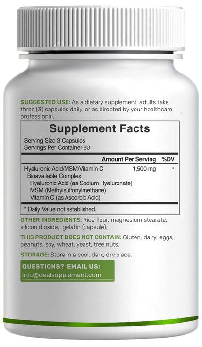 Deal Supplement Hyaluronic Acid Complex Quality Seal