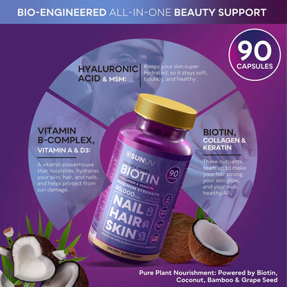 Sunuv Biotin Hyaluronic Acid Complex Supplement
