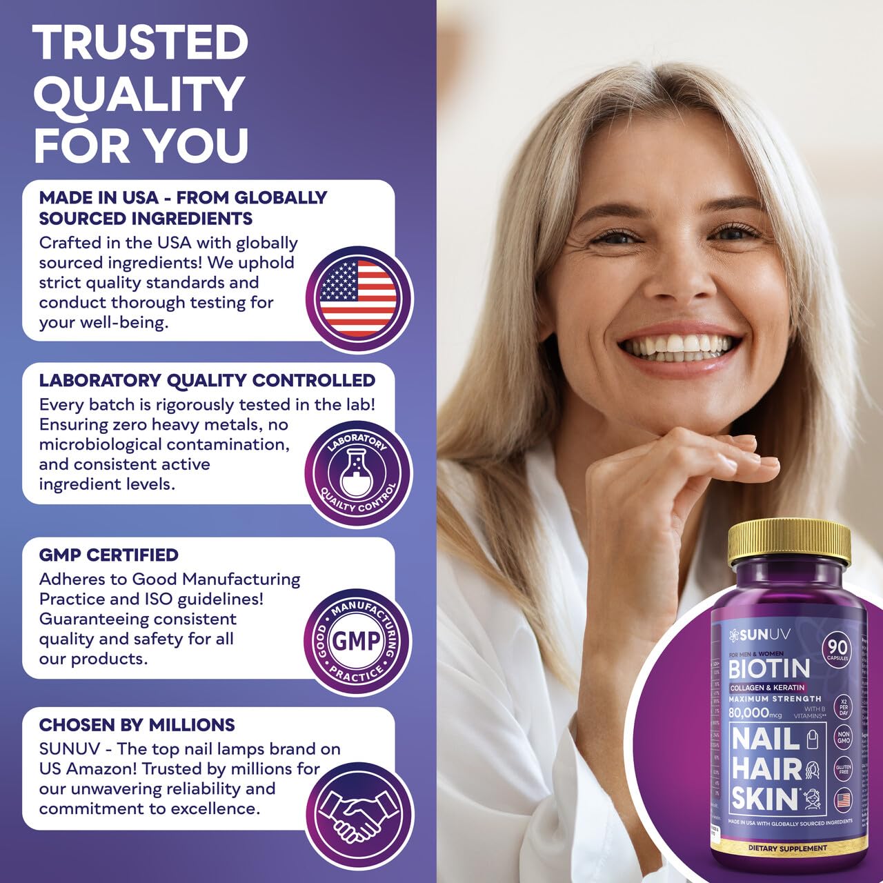 Authentic Sunuv Biotin Imported USA Supplement