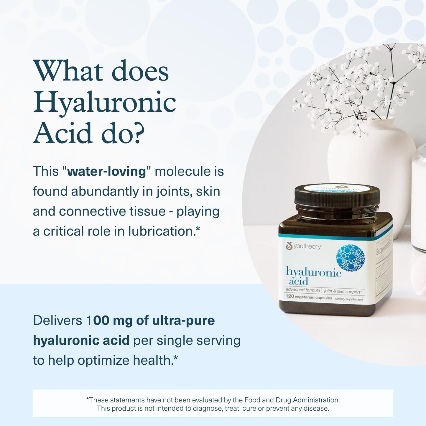 Youtheory Hyaluronic Acid Advanced Vegetarian Capsules