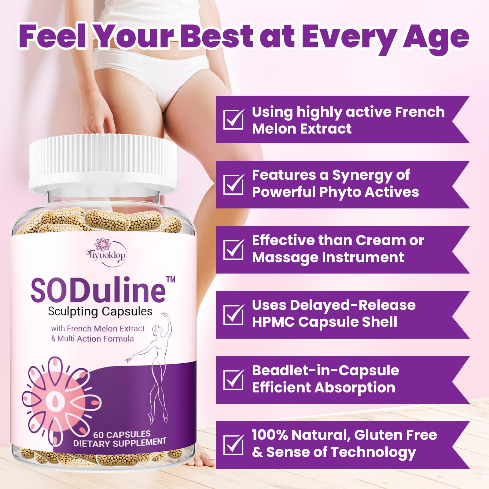 Tiyuoklop dietary supplement for leg and thigh skin smoothing