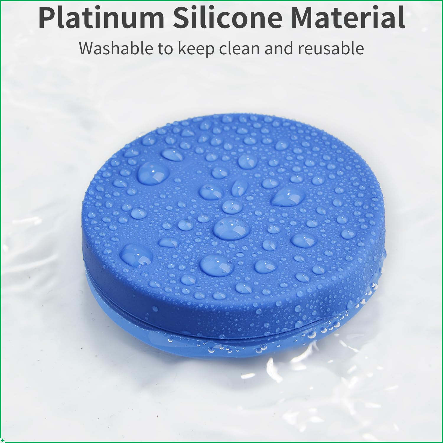 Premium thick silicone medicine container storing large cod liver oil softgels