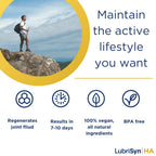 Lubrisyn product packaging details and nutritional highlights