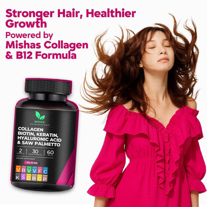 Mishas Multi Collagen bottle rotated showing directions for use