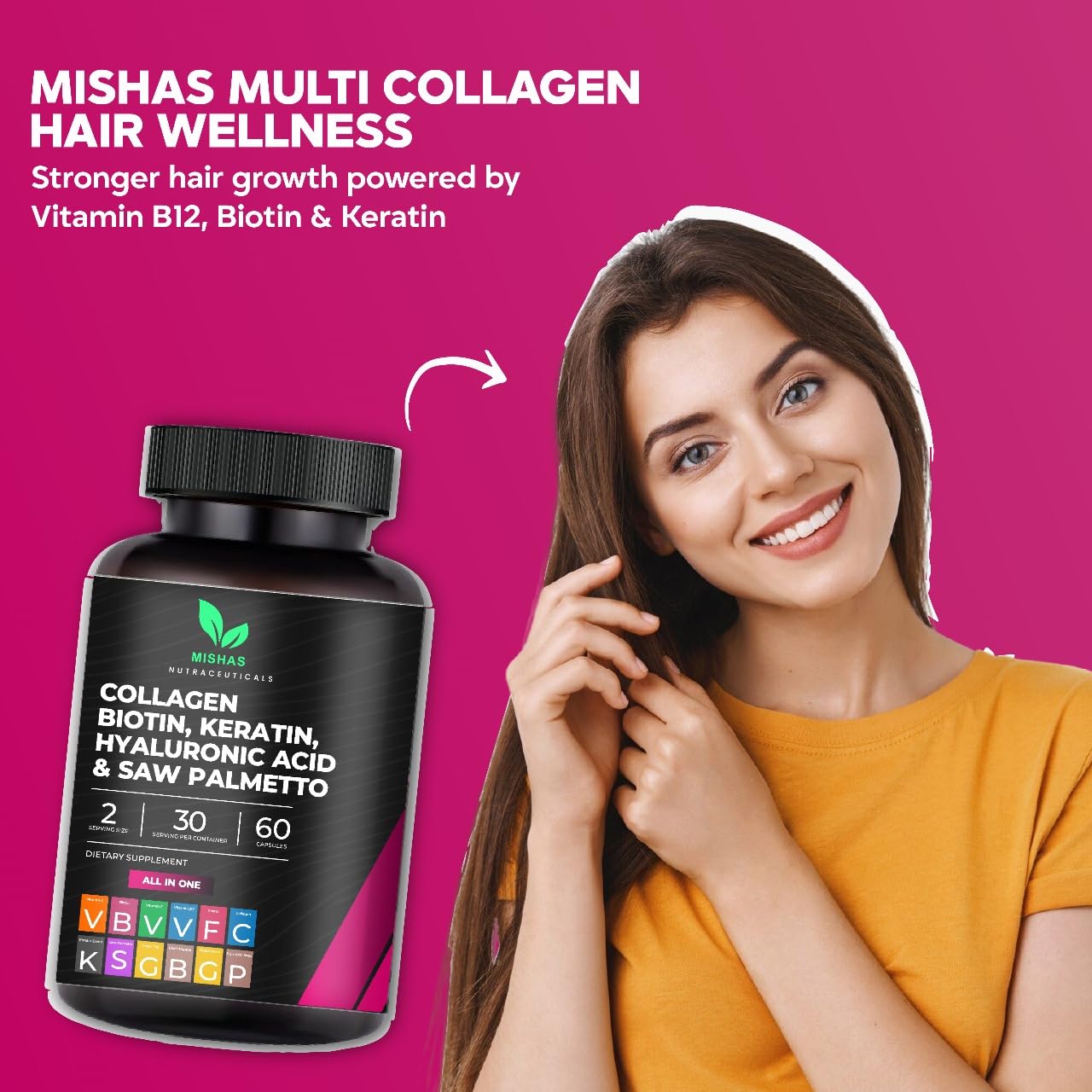 Mishas Multi Collagen premium imported beauty supplement