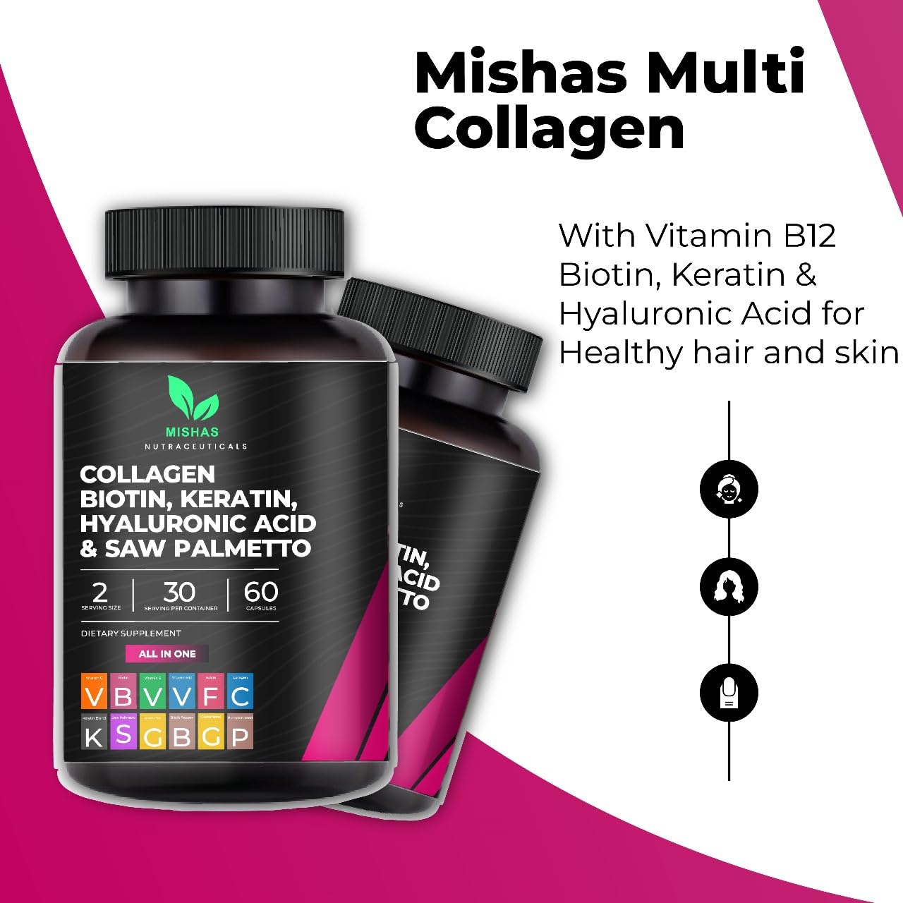 Mishas Multi Collagen authentic USA import packaging