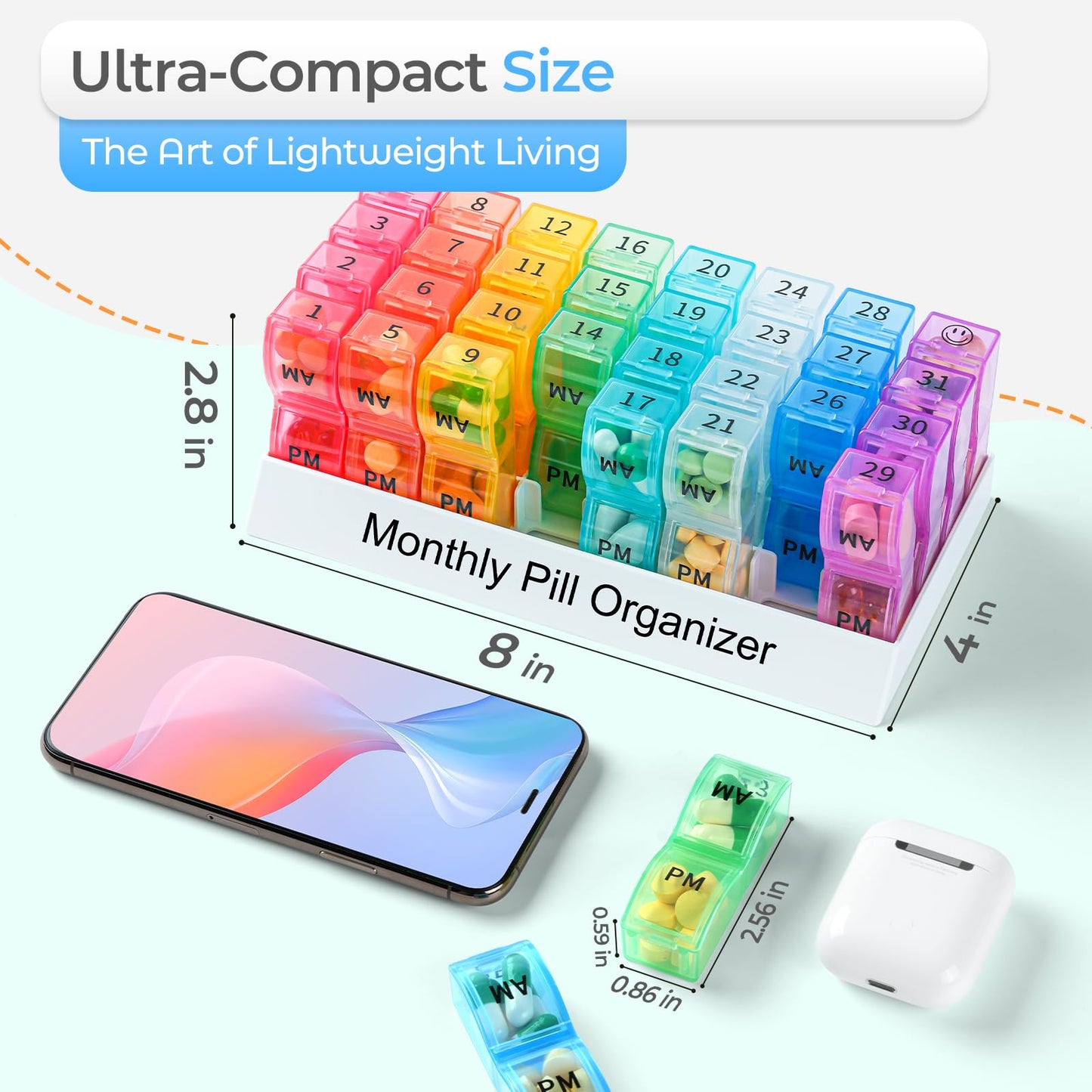 Colorwing premium health storage case close up view highlighting the durable build quality.