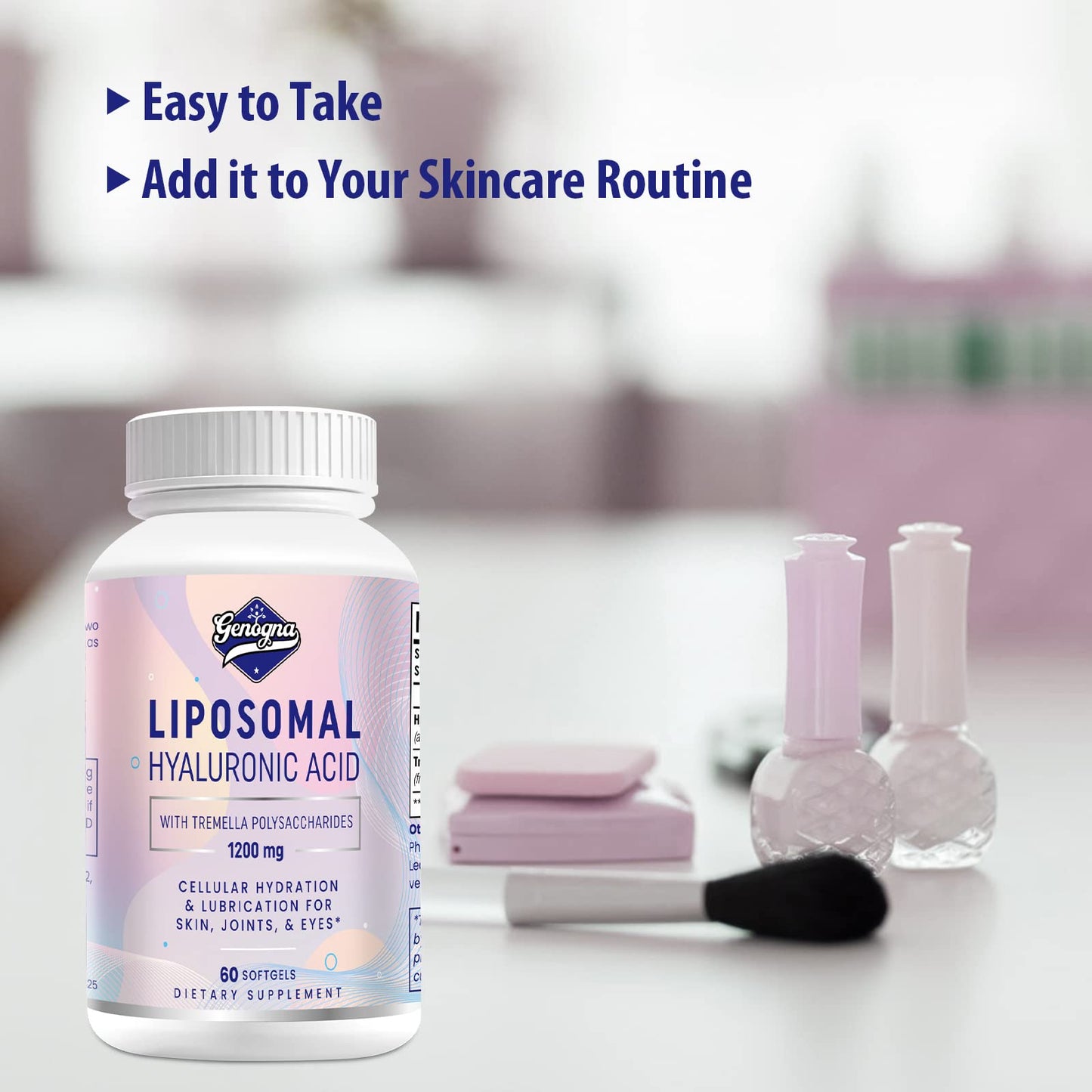 Genogna Liposomal Natural Hyaluronic Acid imported authentic USA supplement