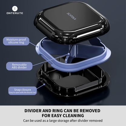 Onterate small vitamin holder highlighting waterproof silicone seal construction