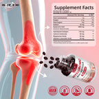Healoading Hyaluronic Acid 90 softgels side label supplement facts
