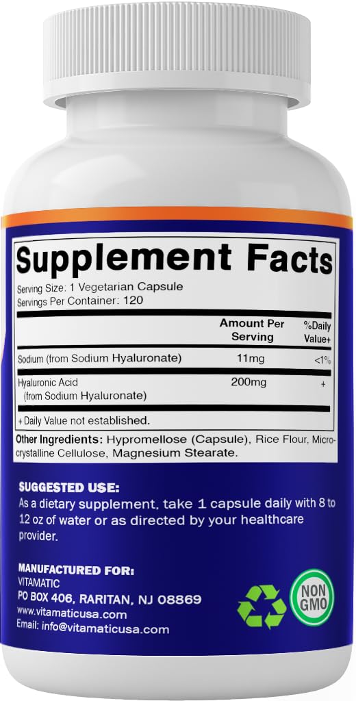 Vitamatic Hyaluronic Acid Lifestyle Skin and Joint Support
