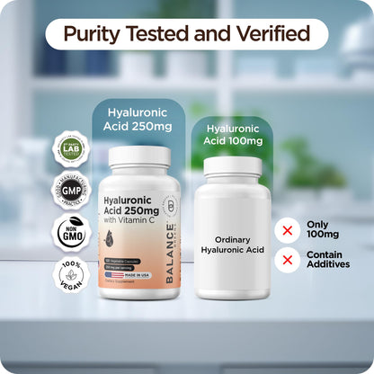 Balance Breens Hyaluronic Acid 120 Capsules Package Back
