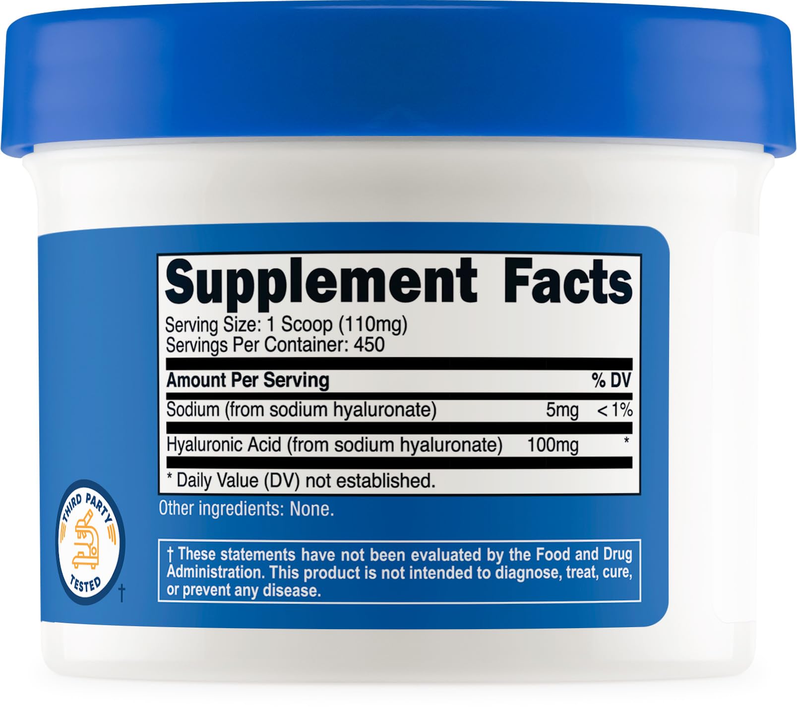 Authentic USA imported Nutricost hyaluronic acid powder fifty grams packaging