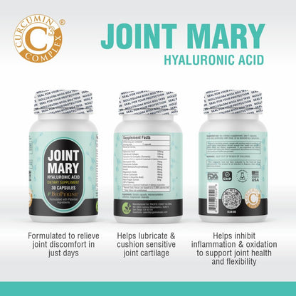 Joint Mary Hyaluronic Acid Joint Support Capsules capsule size