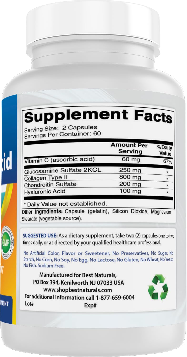 Best Naturals 120 capsules packaging box and bottle layout