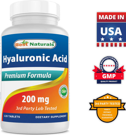 Best Naturals Hyaluronic Acid 120 tablets layout