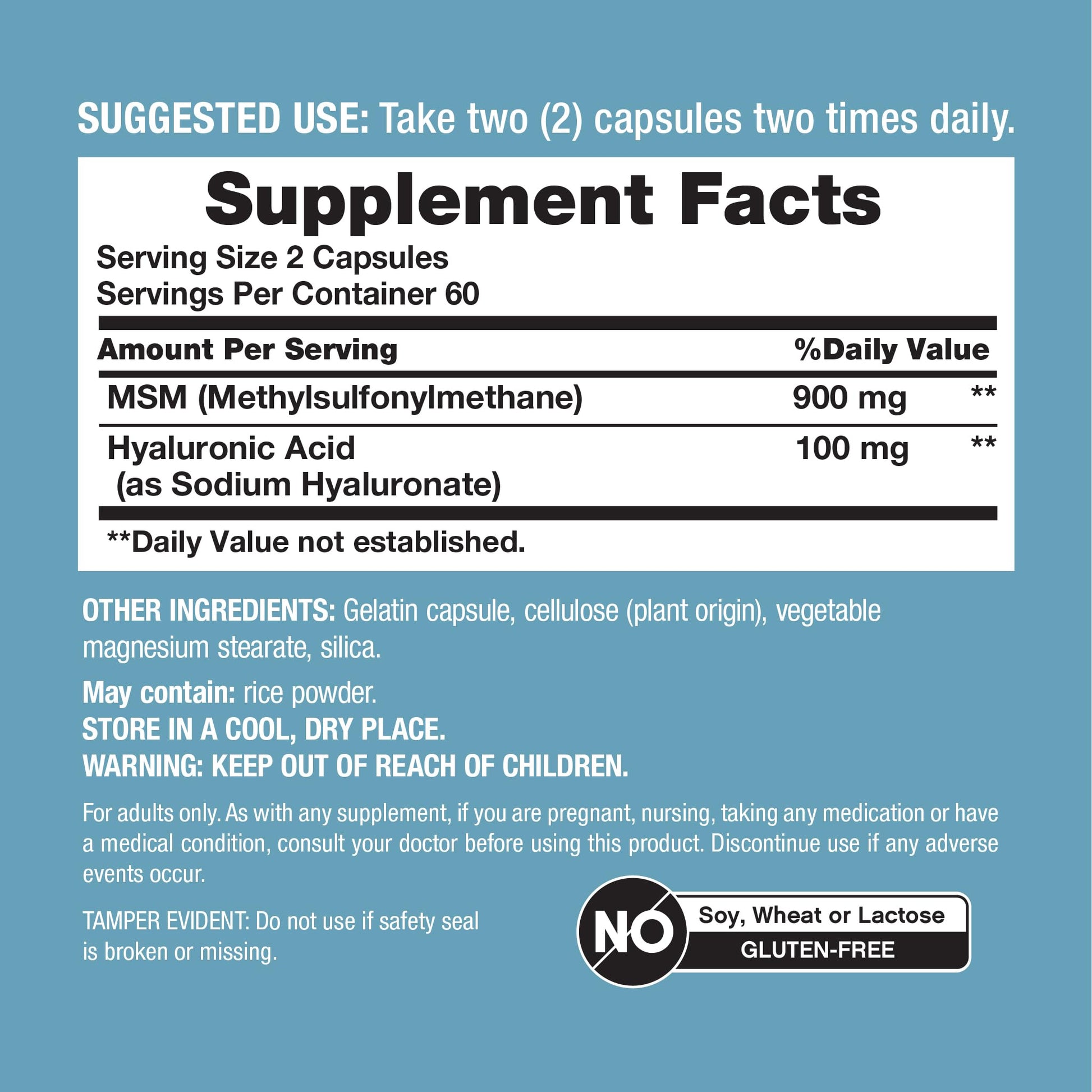 Neocell Hyaluronic Acid Advanced Formula Supplement Bottle