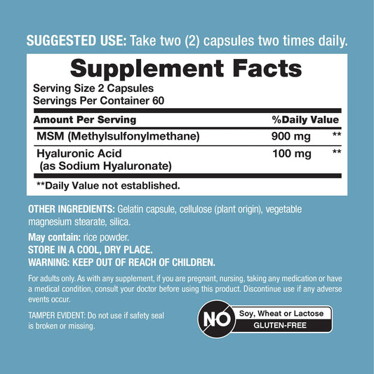 Neocell Hyaluronic Acid Advanced Formula Supplement Bottle
