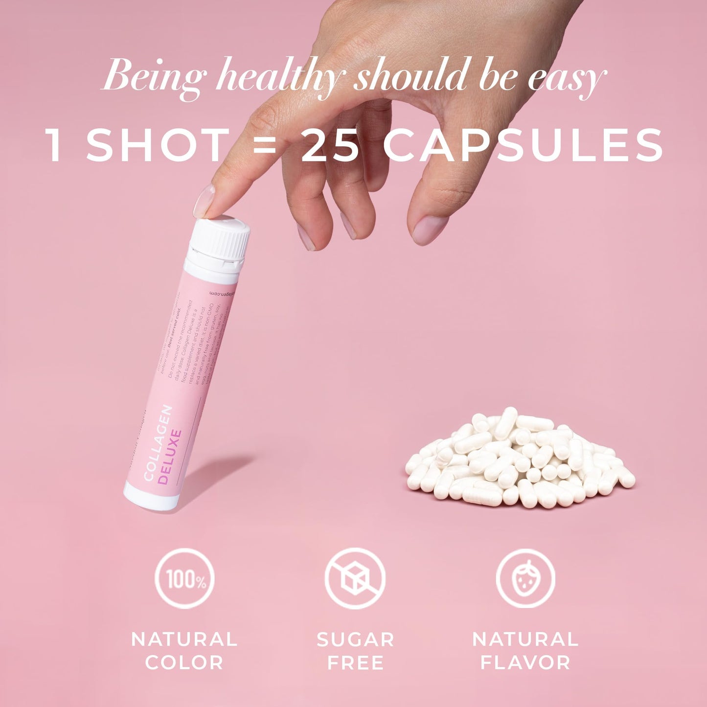 Swedish Collagen Deluxe natural berry flavor liquid shot