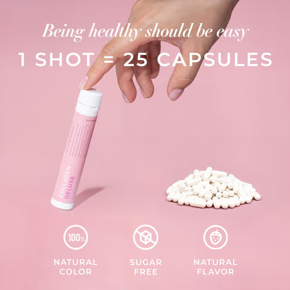 Swedish Collagen Deluxe natural berry flavor liquid shot