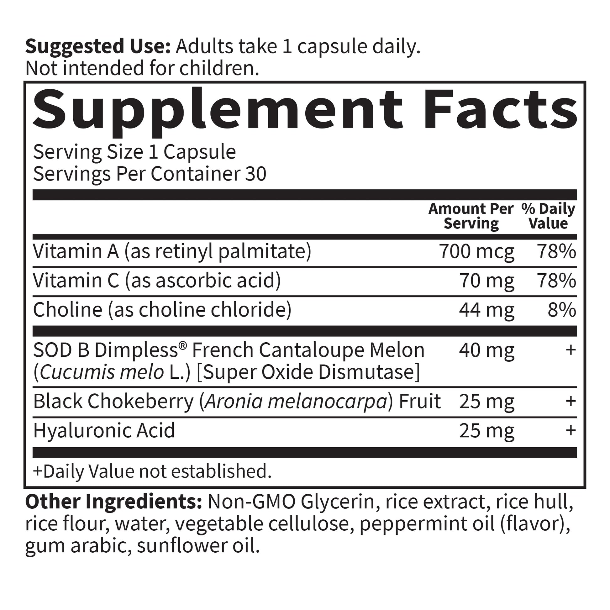 Garden of Life Skin Smooth vegetarian plant-based capsule