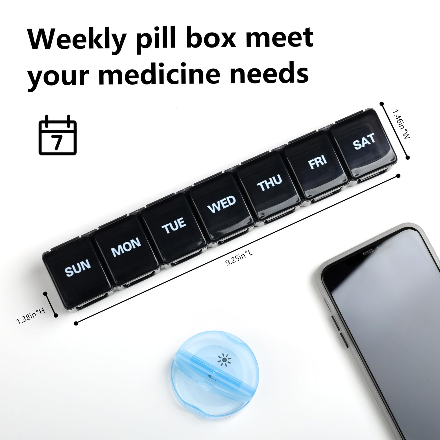 Sukuos oversized vitamin container showcasing fish oil capsule capacity