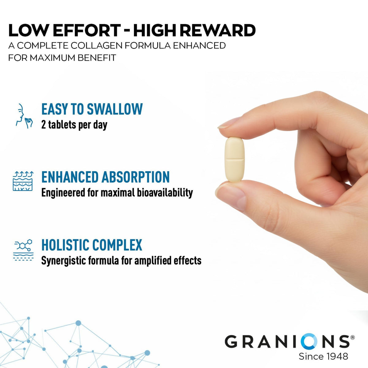 Granions marine collagen health supplement branding angle