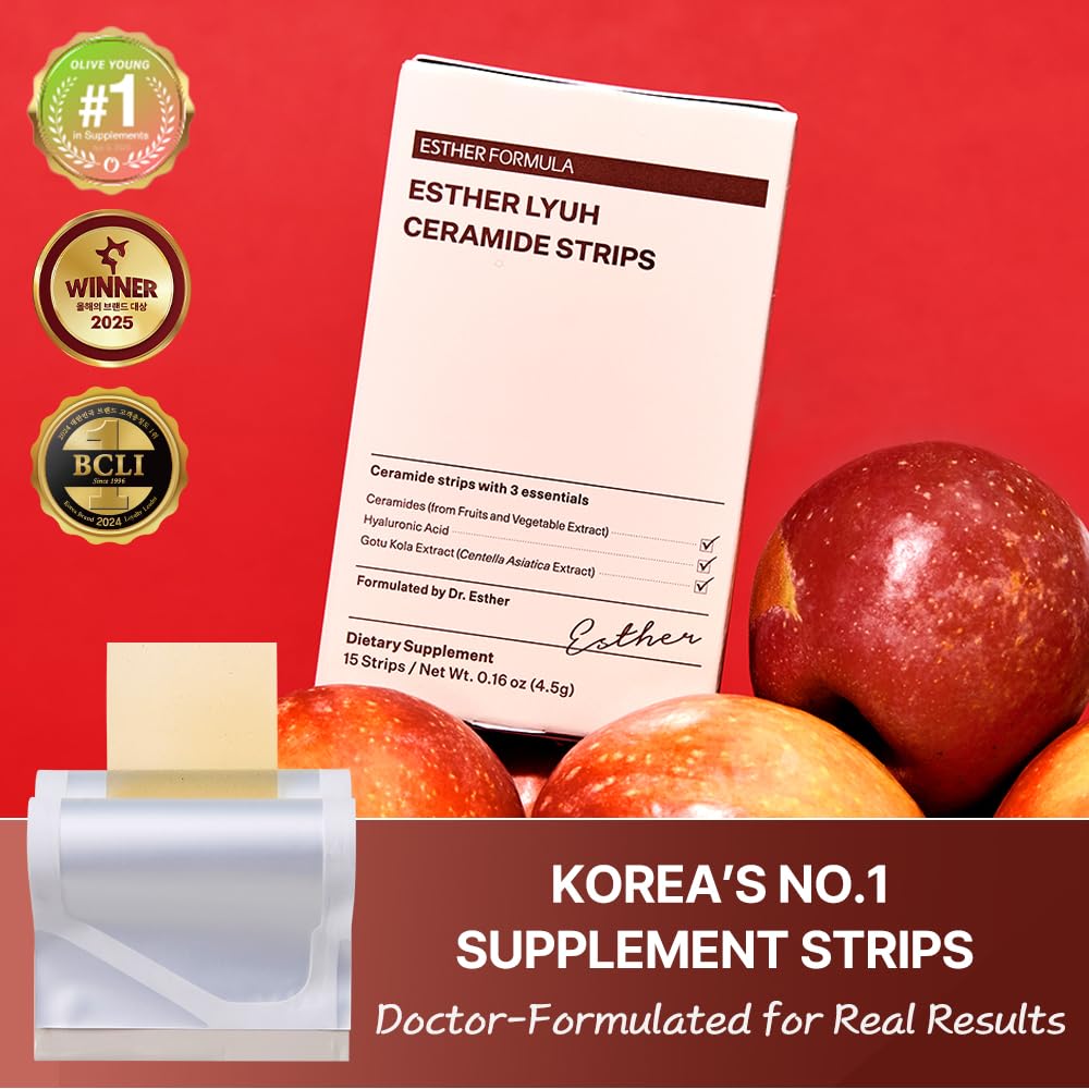 Esther Formula Ceramide Strips box back ingredient details