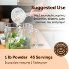 Close up texture of fine white MCT oil powder with prebiotic fiber