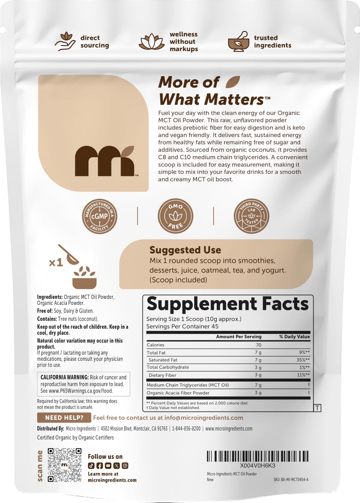 Certified organic and non-GMO certification seals on product packaging